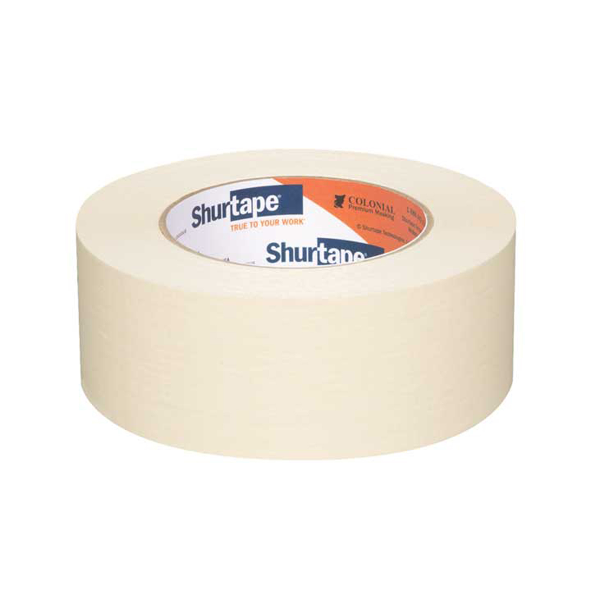 Shurtape Colonial Premium Grade Masking Tape — 48mm x 55m, High Adhesion, 6.4 Mil, Beige, Model# SHT101534